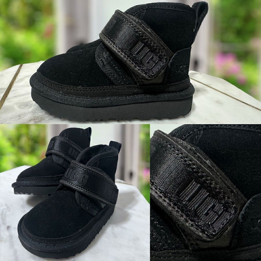 UGG Toddler Neumel Snapback V Strap chukka Winter Snow Shearling Boot Size 6